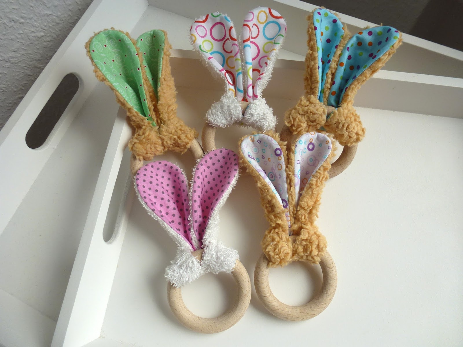 Telani Design: Babyspielzeug nähen - Hasen-Greifring