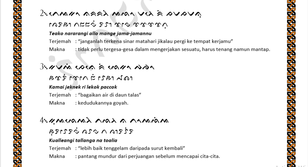 Contoh Kalimat Bahasa Makassar Dan Artinya Berbagai Contoh