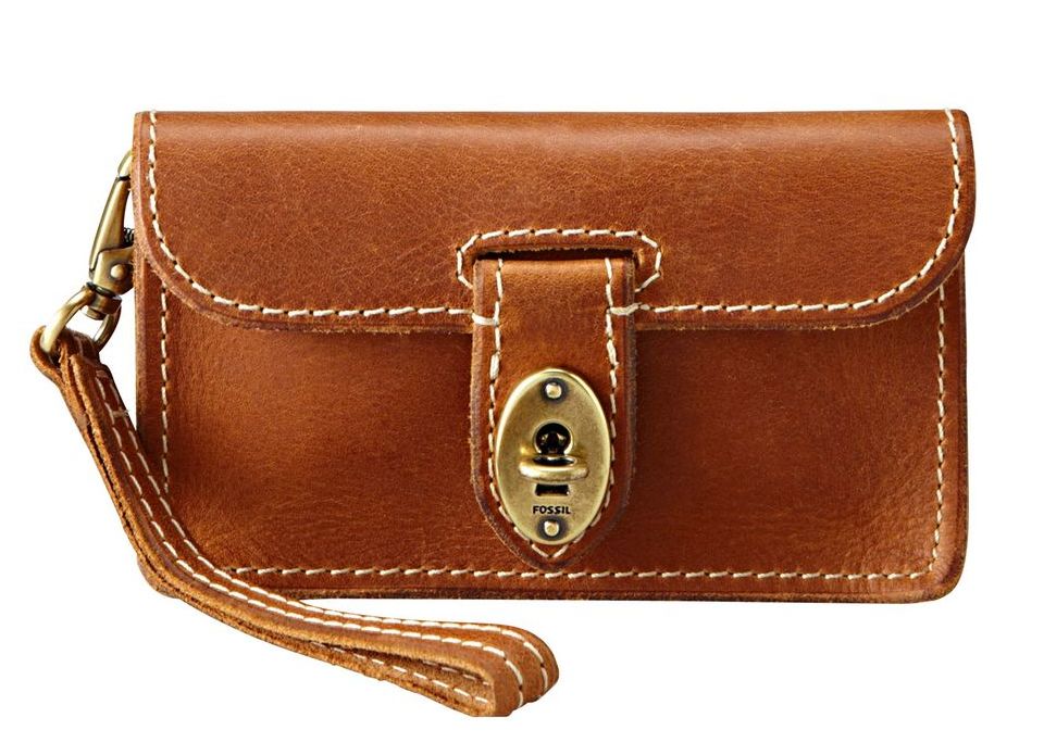 PrettyTreasure2u Fossil Austin iPhone Leather Wristlet Wallet