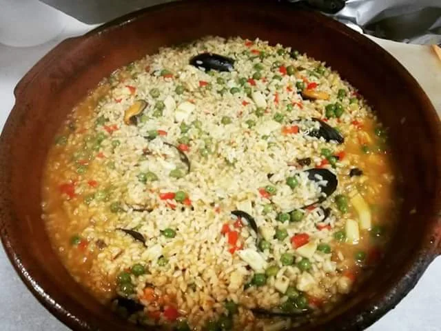 Arroz meloso con mejillones del Pantano de Pena