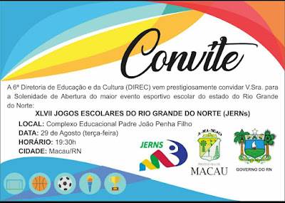 JERN’s movimentará mais de 1500 alunos competindo em MACAU