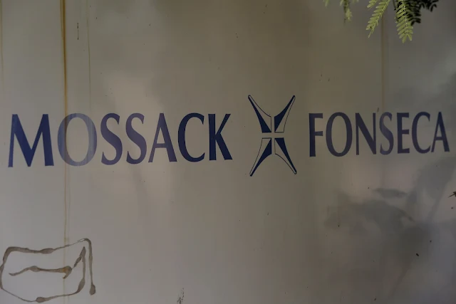 Image Attribute: A Mossack Fonseca law firm logo is pictured in Panama City April 3, 2016. REUTERS/Carlos Jasso