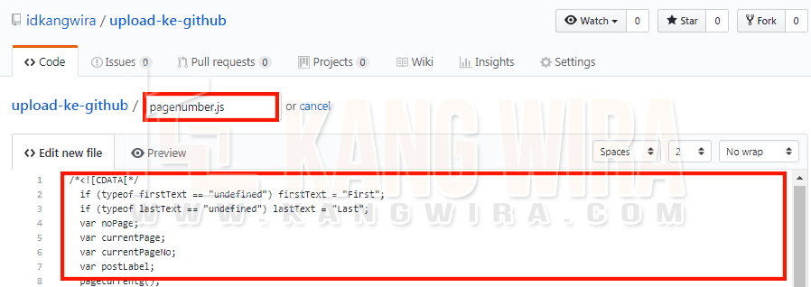 cara buat file js di github cara buat file js di github