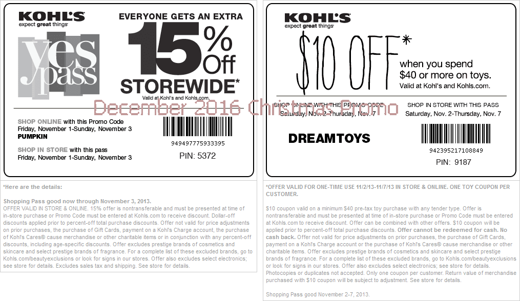 Free Promo Codes and Coupons 2023 Kohls Coupons