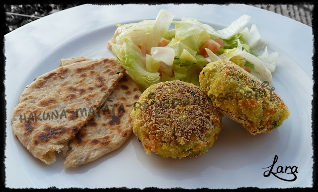 polpette di pesce (merluzzo) e verdure