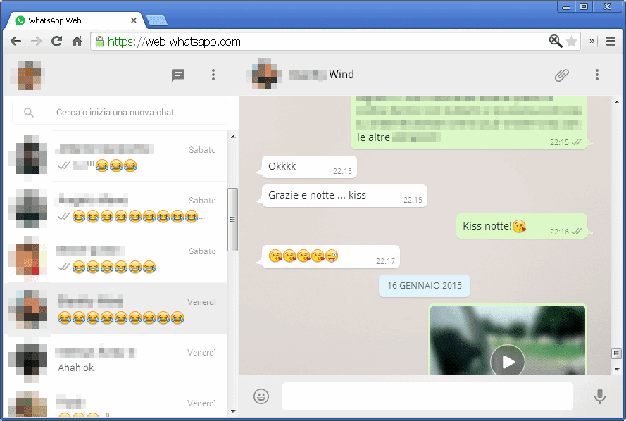 WhatsApp Web su PC con Chrome