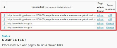 Cara Mengecek Broken Link atau 404 Not Found pada Blog Cara Mengecek Broken Link atau 404 Not Found pada Blog