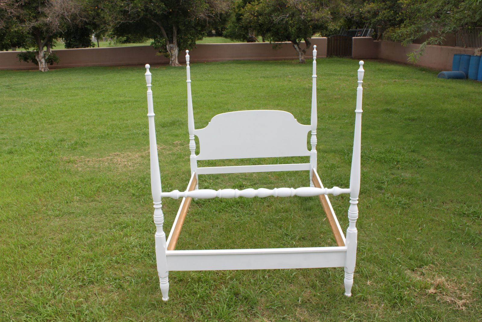 Repurposed Junk Four Poster Bed SOLD