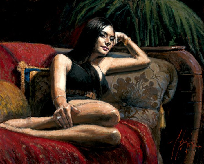 Fabian Perez 1967 ~ pintor argentino figurativo | Reflexiones de un sueño