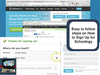 Easy to follow steps on How to sign up for Schoology