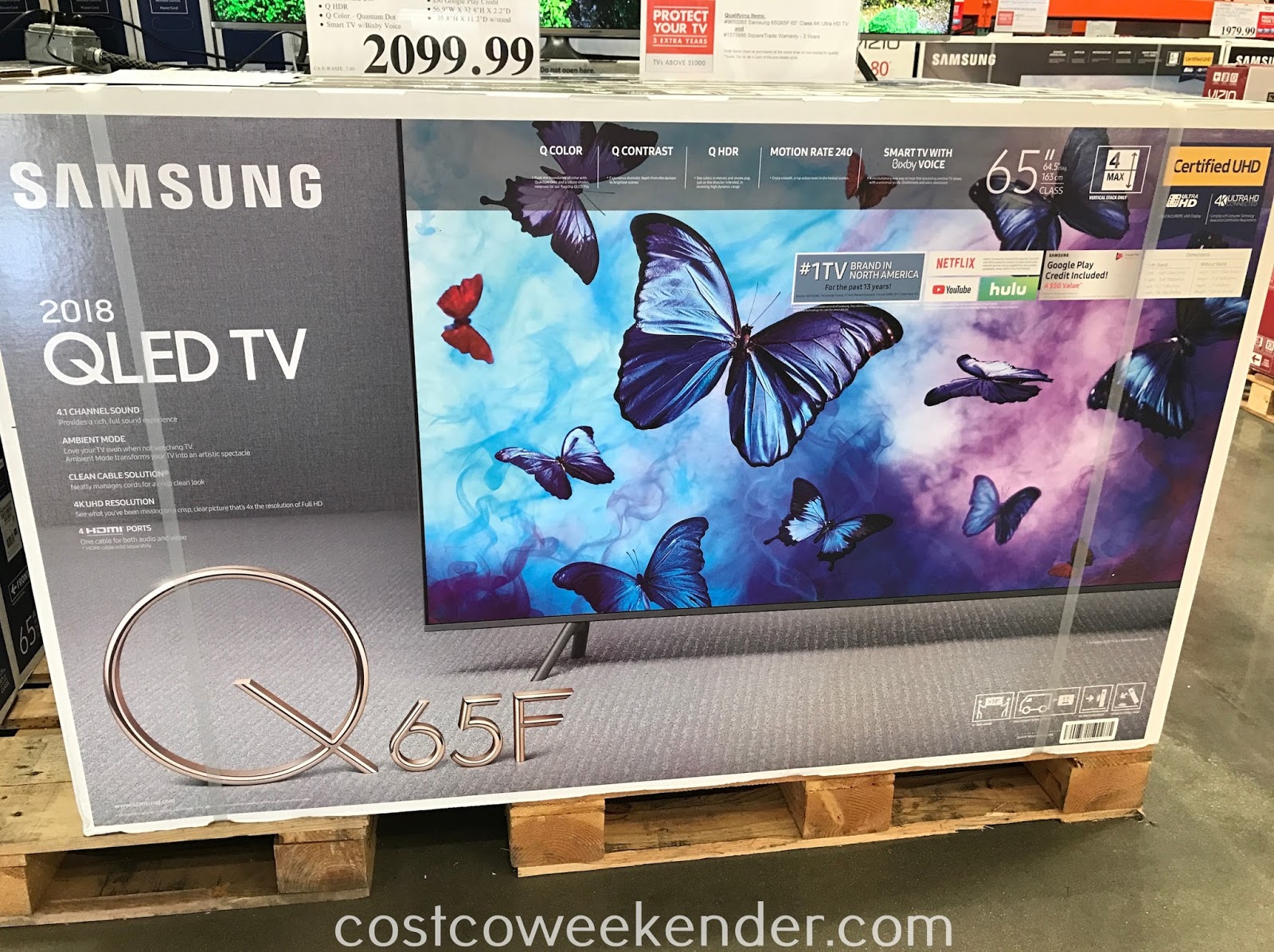 Samsung QN65Q65F 65" 4K UHD QLED LCD TV Costco Weekender