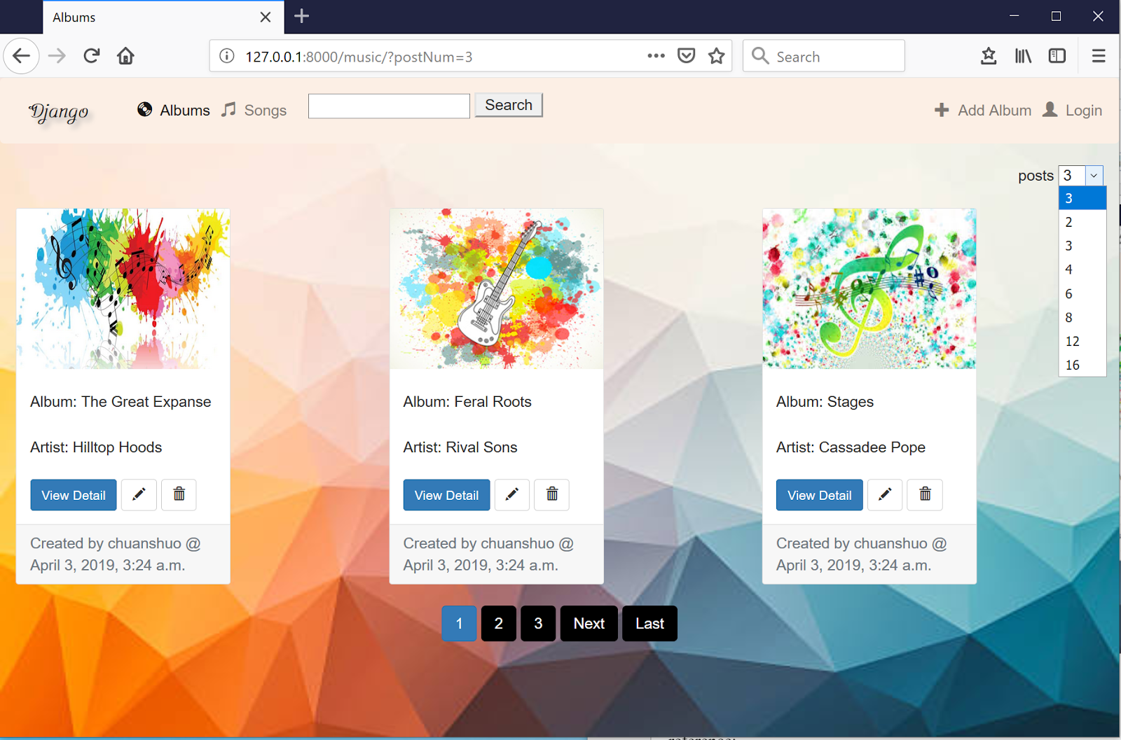 Chuanshuoge: django 29 dynamic pagination