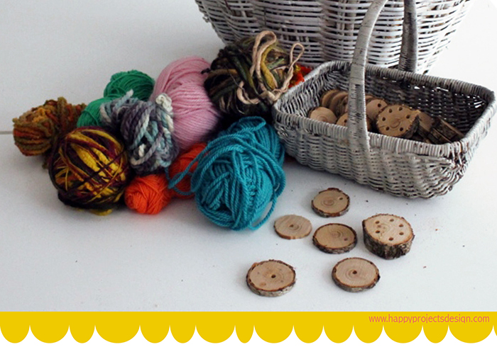 5 ecocrafs navideñas: rodajas de tronco