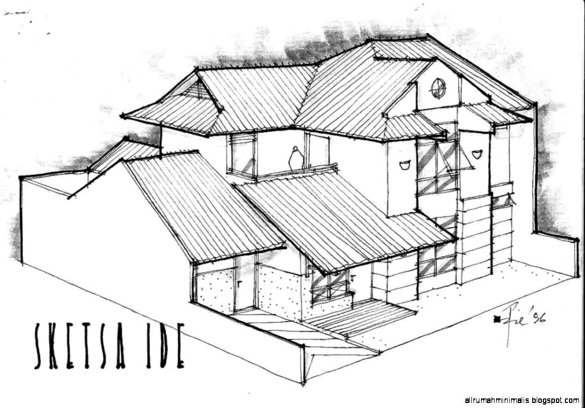 Contoh Sketsa Gambar Eksterior Garlerisket