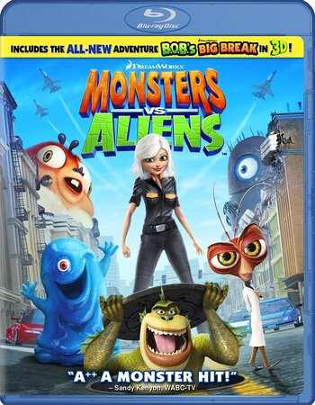 Monsters vs Aliens (2009) Dual Audio Hindi 480p BluRay x264 300MB ESubs Movie Download