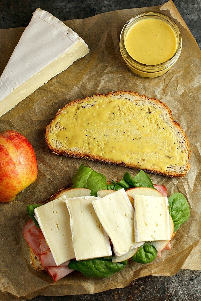 HAM, BRIE, APPLE AND SPINACH PANINI WITH HOMEMADE HONEY MUSTARD Recipes My Era
