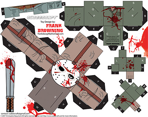 Demon-Works: One Page Papercraft Templates