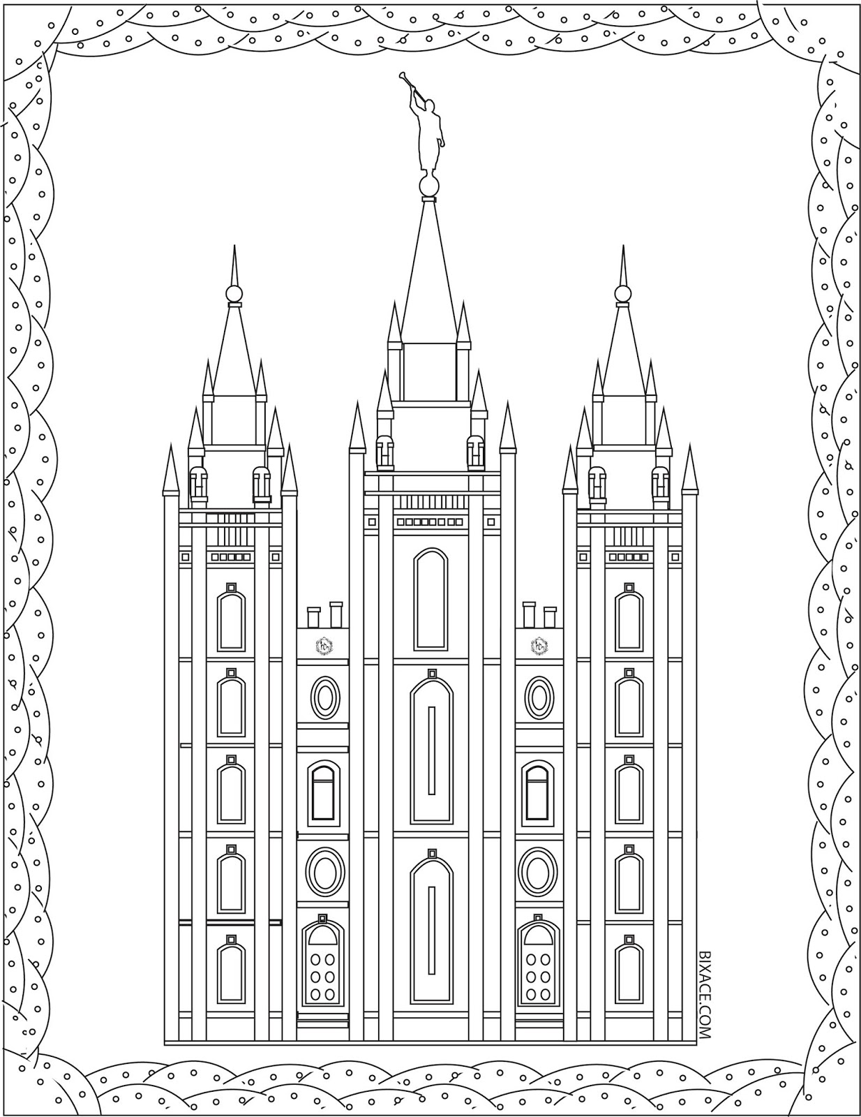 Bixace Templos Para Colorear Lds Coloring Temples