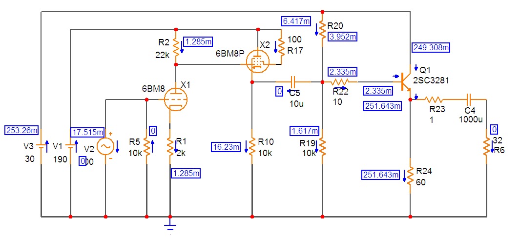 ESPRITAUDIO: DIY Headphone Hybrid Amplifier Schematic Simulation