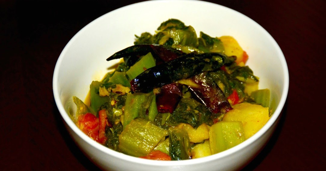 Nepali Tummy!! Back to Basics Mustard Greens and Potato Curry (Rayo ko Saag) Recipe!!