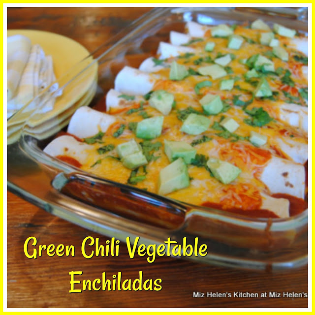 Green Chili Vegetable Enchiladas at Miz Helen's Country Cottage