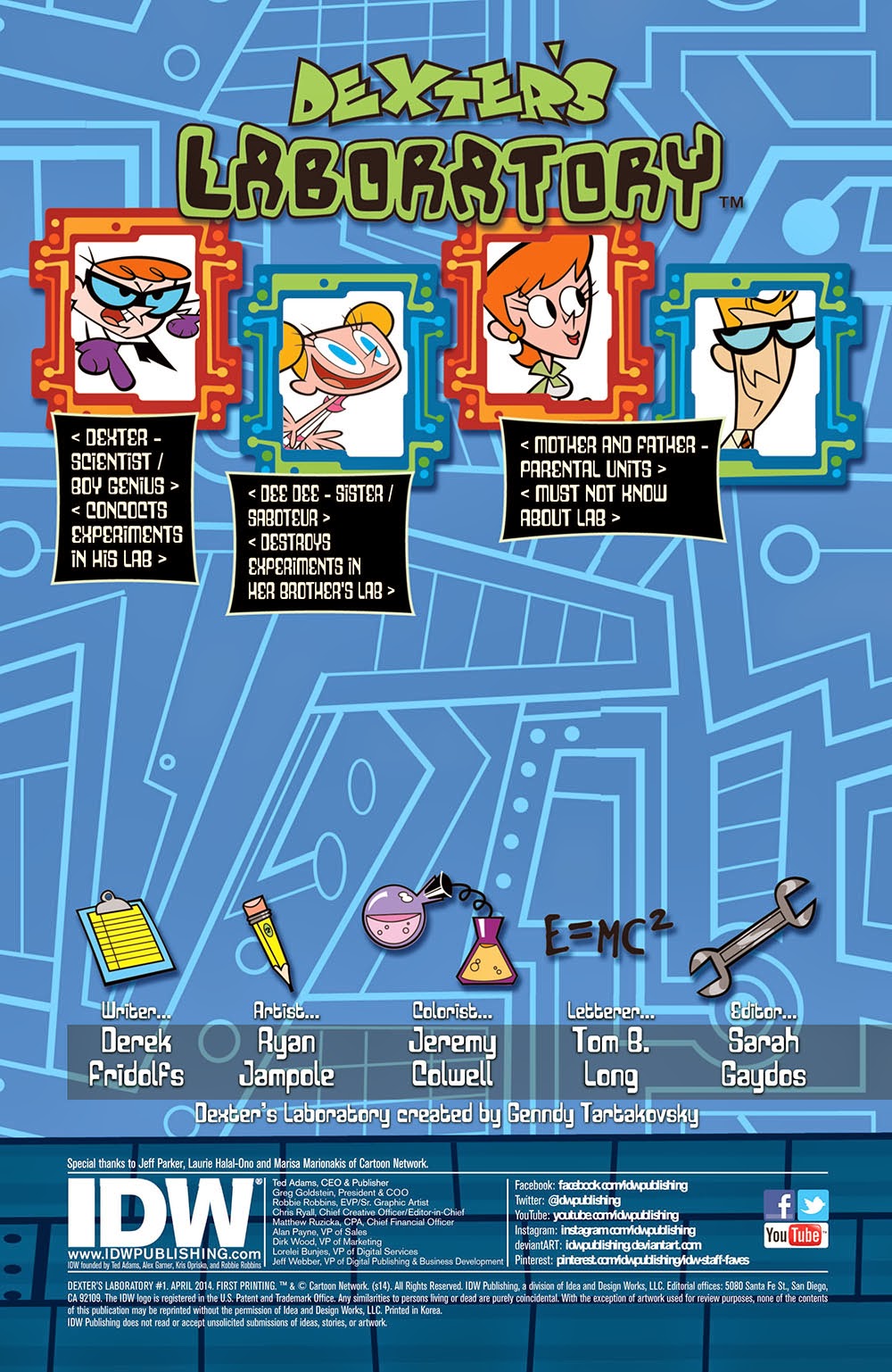 Dexters Laboratory 001 2014 | Read Dexters Laboratory 001 2014 comic