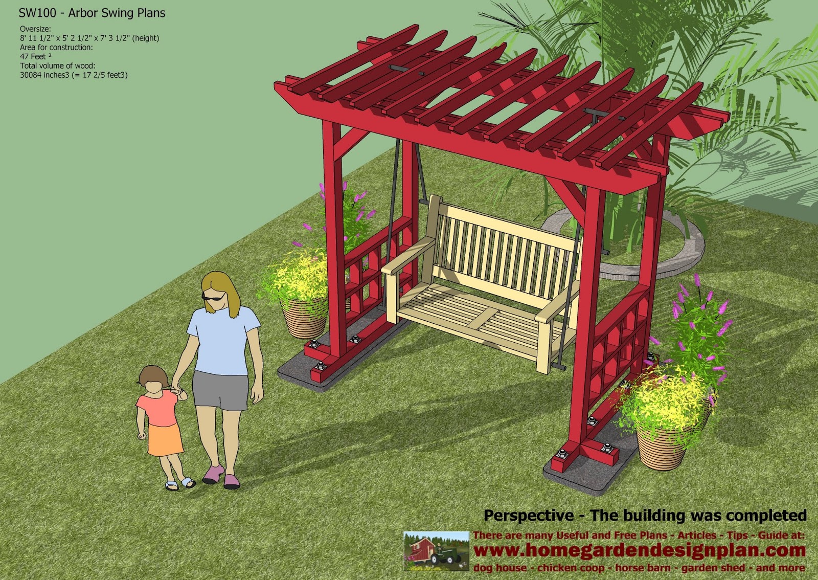  Arbor Swing Plans Swing Woodworking Plans Outdoor Furniture Plans