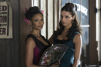 Thandie Newton and Angela Sarafyan in HBO's Westworld Series