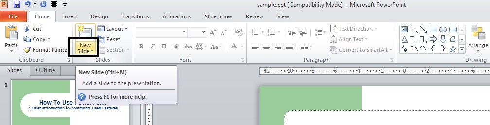 Menambahkan Slide Baru Di Powerpoint Teknologi Informasi