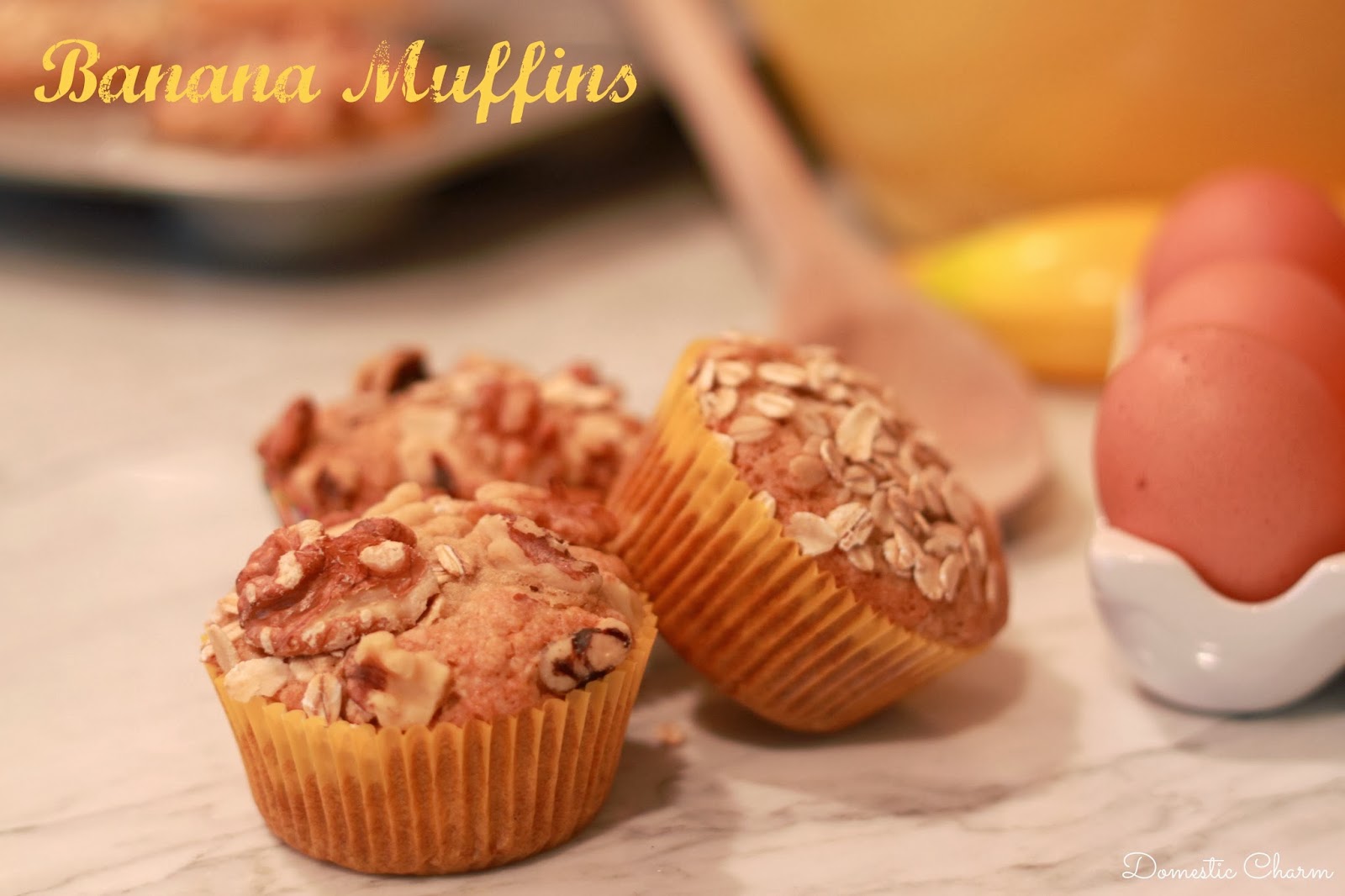 Domestic Charm: Banana Muffins
