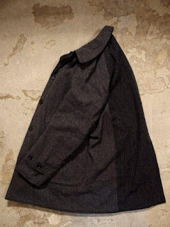 Engineered Garments "Reversible Coat in Black Nyco Ripstop with Dk.Grey Block HB Combo" Fall/Winter 2015 SUNRISE MARKET