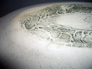 Ginko Leaf Platter, patina, by Lori Buff