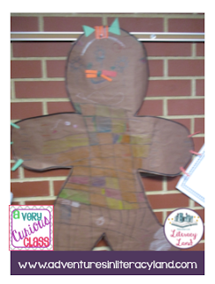 Students worked in groups to create their own gingerbread character and story elements to accompany it.