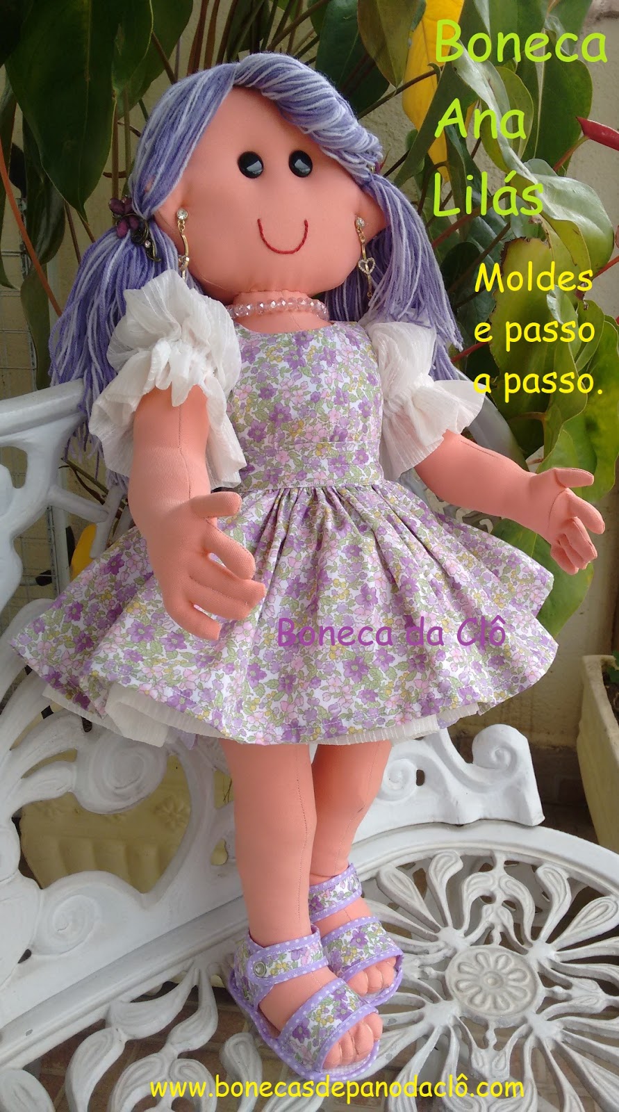 Bonecas De Pano Da Clô: Moldes das Roupas da Ana Lilás