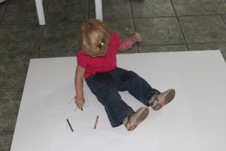 making coloring less messy for toddlers