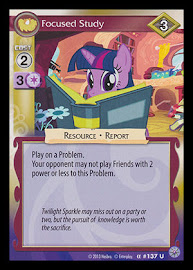 My Little Pony Focused Study Premiere CCG Card