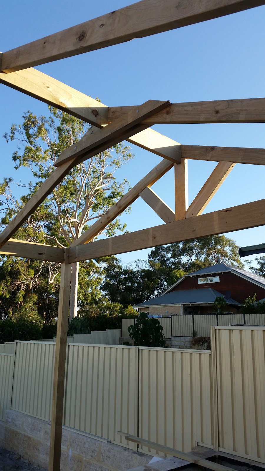 Jarrah Jungle Backyard Progress Patio Build + Fence Install