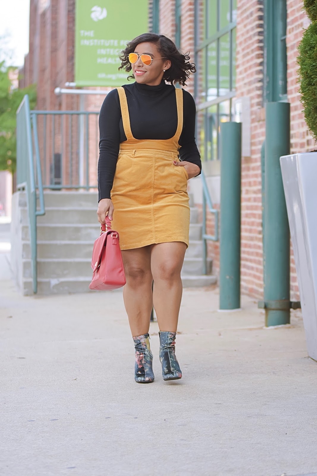 modcloth, modcloth squad, fall outfit ideas, floral booties, sock booties, dcbloggers, jumpsuit