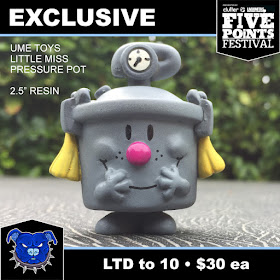 Five Points Fest 2018 Exclusive Little Miss Pressure Pot Gray Edition Resin Figure by UME Toys x Tenacious Toys