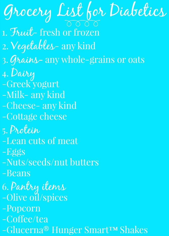 Grocery List for Diabetics | The Nutritionist Reviews