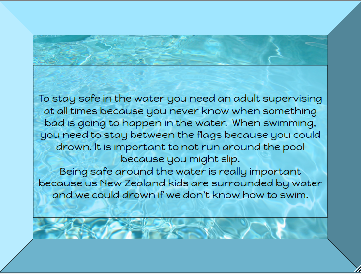 narrative essay example swimming