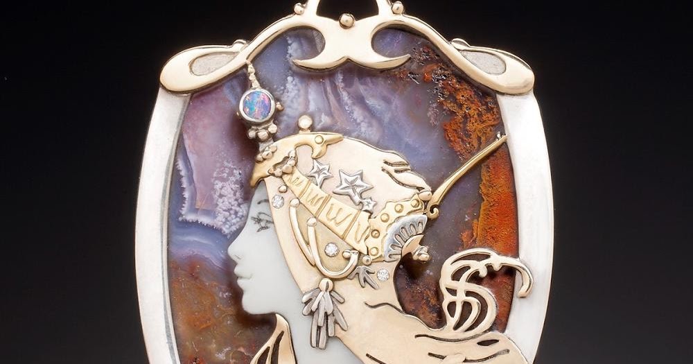 Art Nouveau Inspired Jewelry by Kelly / The Beading Gem