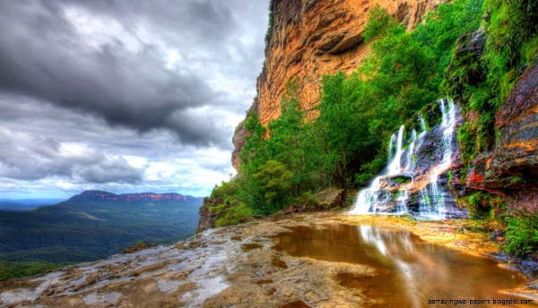 Landscape Wallpaper Mountain Scene