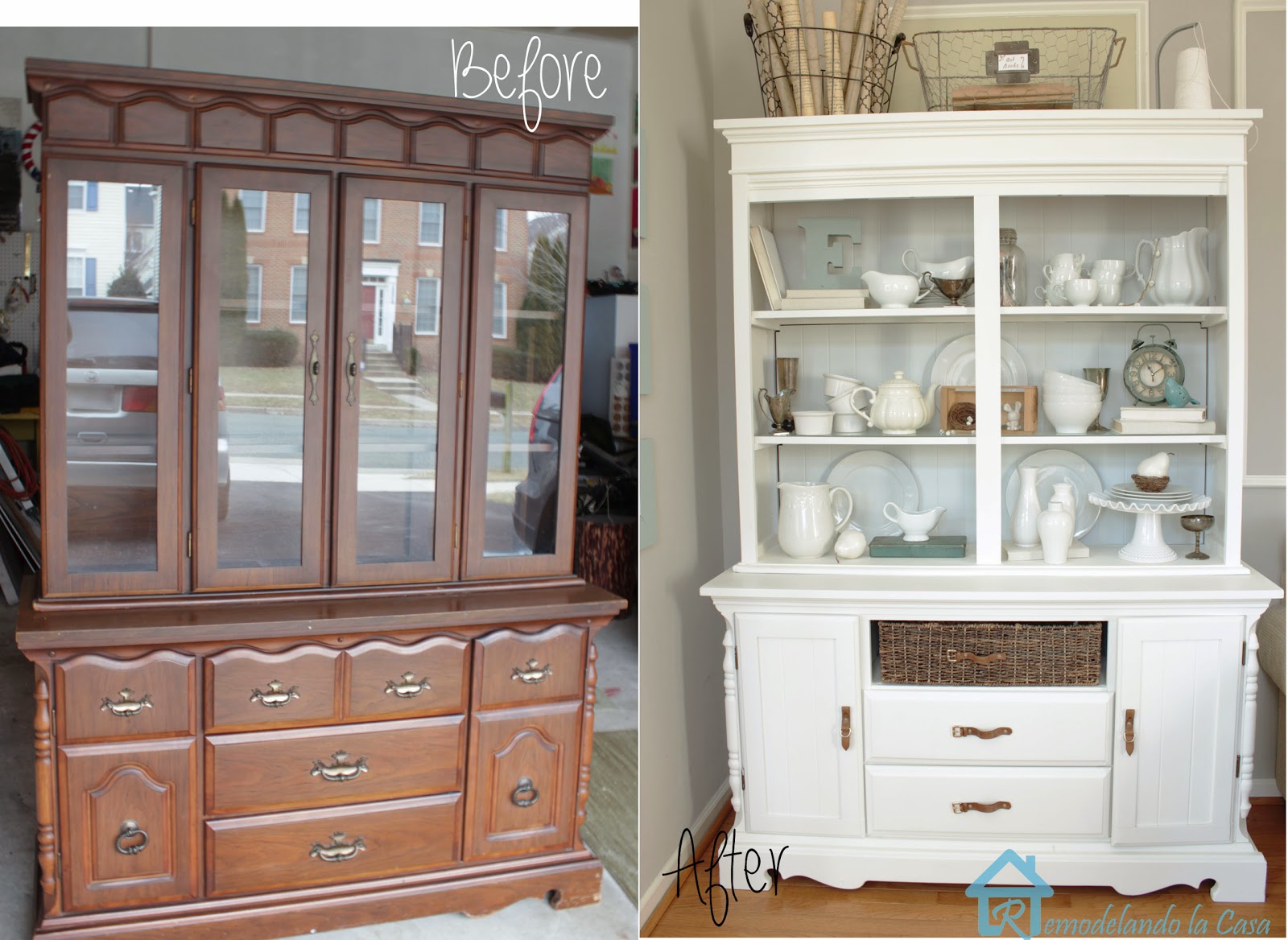 painted dining room hutch