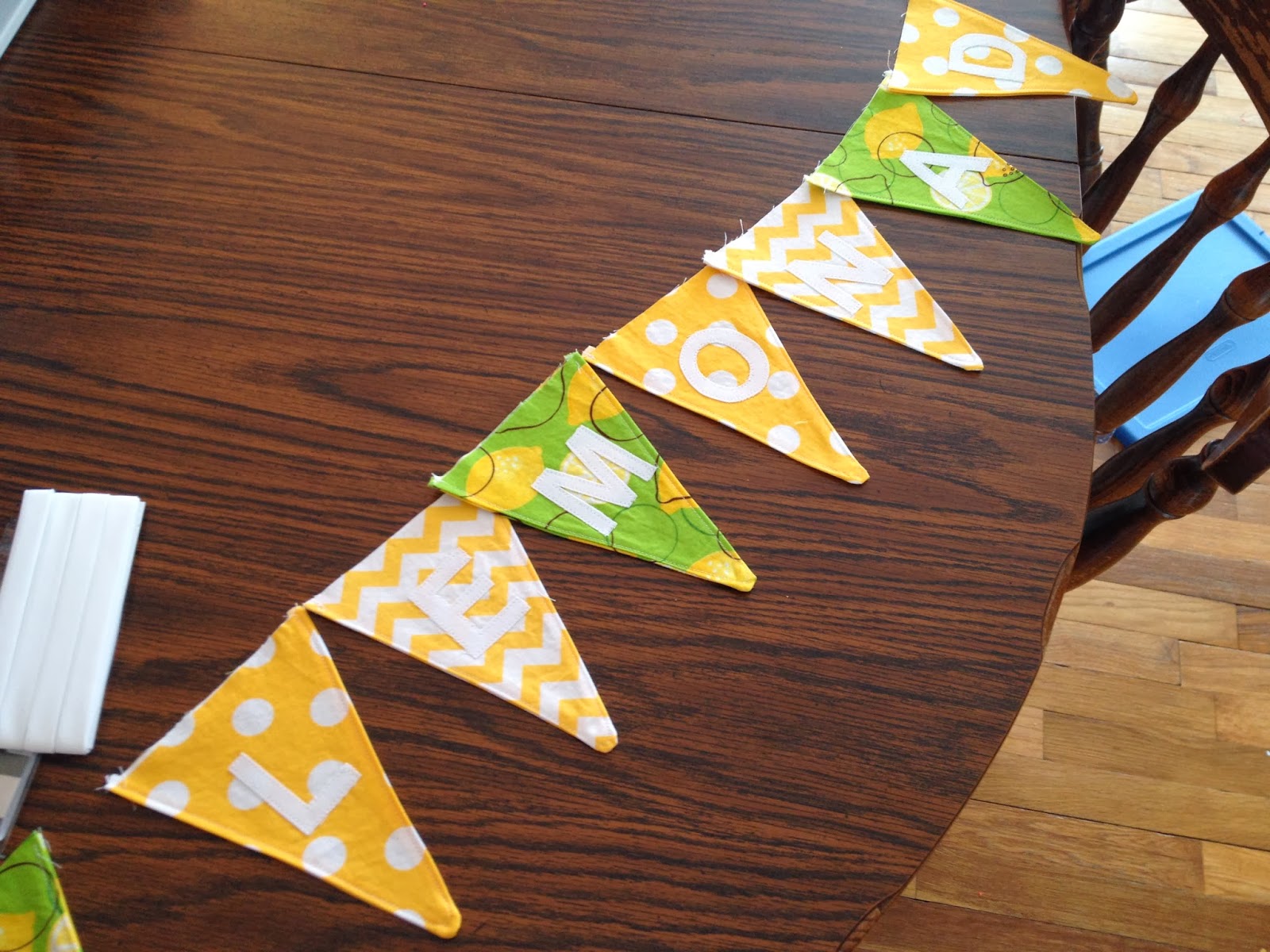 One Little Word She Knew: Fabric Pennant Banner Tutorial