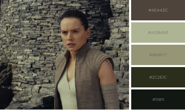 Paleta de cores do filme Star Wars - Os Últimos Jedi Paleta de cores do filme Star Wars - Os Últimos Jedi