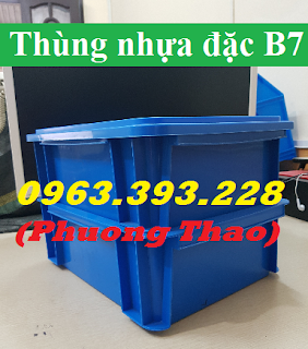 Linh, phụ kiện: Thùng nhựa đặc B7, hộp nhựa đặc cao cấp tại Hà Nội 5