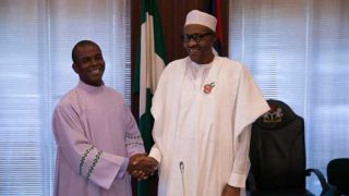 Buhari extols Mbaka on 21st anniversary of ordination