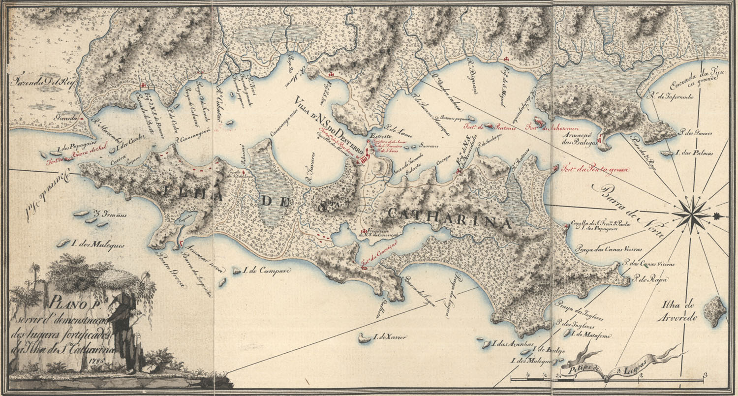 Colonizadores da Ilha de Santa Catarina Mapas Históricos da Ilha de Santa Catarina