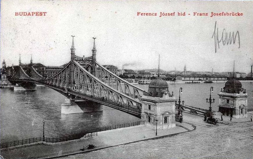 Old Budapest/Budapest régen Budapest 1905 Franz Joseph Bridge